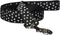 Hamilton Pet & Equine Hamilton Single Thick Dog Leash with Polka Dots Ribbon Overlay, 1" x 6', Black...
