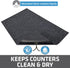 Drymate Coffee Maker Mat, (Coffee Station Bar Accessory) Protects Kitchen Countertops From Spills, Stains & Scratches, Absorbent, Waterproof, Wash...
