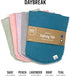 Kishu Baby Indi - Fairtrade Organic Baby Bibs for Girls or Boys - Rounded, 4-Way Reversible, 8 Layer Muslin Drool Bibs...