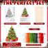 Christmas Cross Stitch Kit Counted Cross Stitch Christmas Tree Hanging Ornament Kit Christmas Counted Cross Stitch Ornament Kit DIY Embroidery Gif...