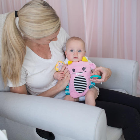 Dr. Brown's Gripebelt Heated Belly Band, Soothe Baby's Tummy with Gentle Warmth and Compression, Monster, 3m+, Pink...
