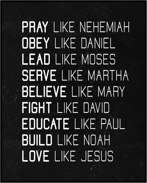 Posterizer 1 pcs-Spiritual Role Models Encouraging Wall Art-Religious Posters-Gifts for Christians - Gift for Men Women Entrepreneur Teens - Decor...