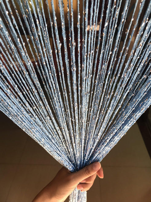 1x2 M Door String Curtain Rare Flat Thread Fringe Panel Room Divider Cute Strip Tassel for Wedding Coffee House Restaurant Parts...
