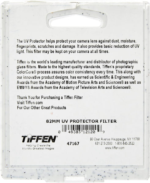 Tiffen 82UVP 82mm UV Protection Filter...