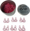 100 Count Bra Bikini Shaped Paper Clips Great for Paper Clip Collectors or Office Gift - Comes in Round Tin with Lid and Gift Box - Pink...