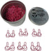 100 Count Bra Bikini Shaped Paper Clips Great for Paper Clip Collectors or Office Gift - Comes in Round Tin with Lid and Gift Box - Pink...