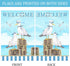 Texupday Welcome Sailor Seagull Decoration Summer Seaside Garden Flag Holiday Party Beach Coastal Outdoor Yard Flag 12" x 18"...