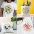 INFUNLY 4 Sets Embroidery Kit for Beginners with Sea Animals Pattern DIY Embroidery Kit for Adults Ocean Embroidery Art Kit Turtles/Seahorses/Octo...