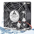 GDSTIME 120mm x 38mm 12V DC Waterproof IP67 Fan High CFM Dual Ball Bearing 2Pin for DIY Cooling Ventilation Exhaust Projects...
