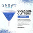 Snowy River Sapphire Edible Cocktail Glitter - All Natural Edible Beverage Glitter for Cocktails, Wine, Champagne & Soda, Perfect for Parties or D...