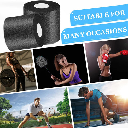 30 Yards Pre-wrap Athletic Tape Foam Underwrap Tape Sports Foam Underwrap Bandage Athletic Foam Tape for Wrists Elbows Knees Ankles Hair, 2.76 Inc...