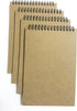 A5 Top Spiral Bound Notebooks Bulk Journals Spiral Steno Pads Blank/Lined Kraft Brown Cardboard Cover Thick Cream Writing Pad Sketchbook Scrapbook...