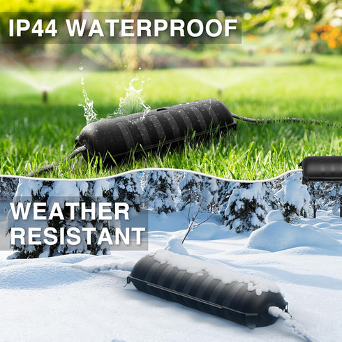 Flemoon Outdoor Extension Cord Safety Cover with Waterproof Protector Seal, Weatherproof Electrical Connection Box for Outdoor Outlets, Plugs, Soc...