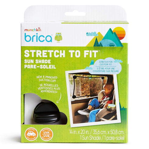 Munchkin® Brica® Stretch to Fit™ Car Window Sun Shade, Helps Block UVA/UVB Rays...