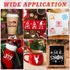 80 Pcs 5 x 5 Inch Christmas Stencils for Painting on Wood, Reusable Merry Christmas Ornament Stencils Snowflakes Holiday Stencils DIY Craft Templa...