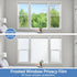 HIDBEA Frosted Window Privacy Film - Non Adhesive Static Cling Glass Stickers Sun UV Blocking Heat Control Door Covering Decals for Home Office, 2...