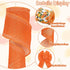 Orange Wired Edge Ribbon 20 Yards Tangerine Fabric Ribbon Little Cutie Craft Ribbon for Baby Shower Birthday Wreath Bow DIY Crafts, 2 Roll...
