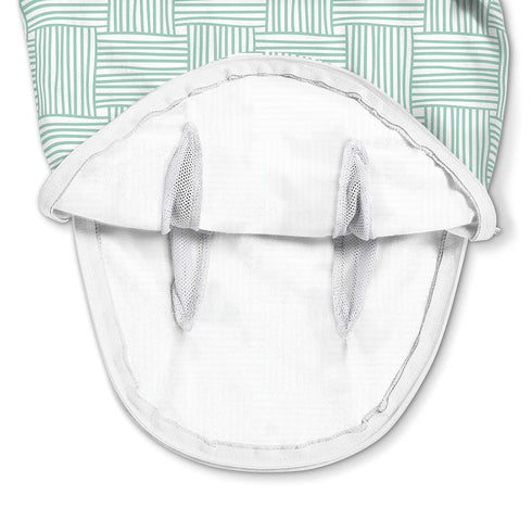 SwaddleMe Luxe Perfect Temp Swaddle with 100% Organic Cotton - Small/Medium, 1 Pack, Basket Weave, 0-3 Months...