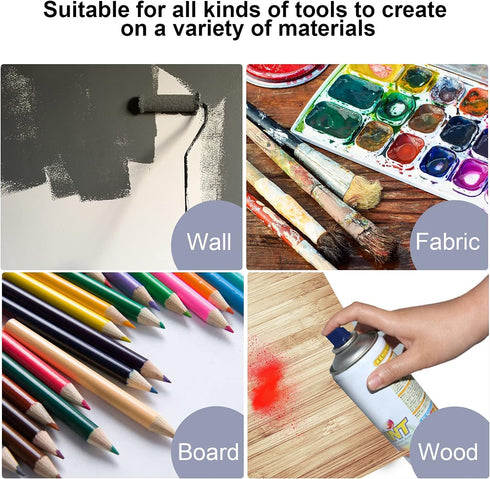 24 Pcs Assorted Drawing Journaling Stencils Set,Mixed Shapes Scale Painting Templates for DIY Albums Schedule Wall Art Decor,Reusable Plastic Pain...
