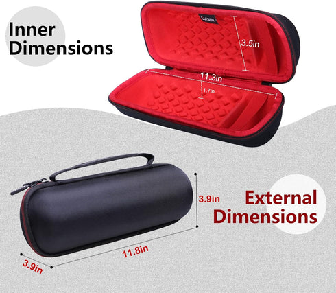 LTGEM EVA Hard Carrying Case for JBL FLIP 6 FLIP 5 Waterproof Portable Bluetooth Speaker - Red...