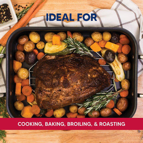 HIC Kitchen Roasting Roasting Baking Rack, Heavyweight Chrome-Plated Steel Wire, 10 x 6-Inches...