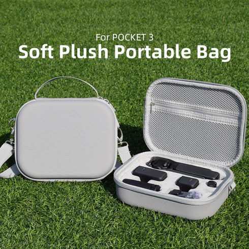 Waterproof Anti-shock Camera Case Hard Portable crossbody Bag Compatible for DJI OSMO POCKET 3, 3pcs LCD and 3pcs Lens Screen Protector Tempered G...