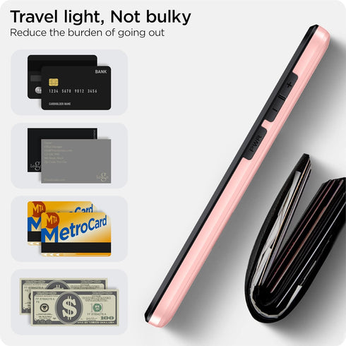 ???????? ?????? Samsung Galaxy S23 FE Case with Card Holder - Wireless Charging Compatible Samsung S23 FE Wallet Case with Hidden Card Slot for Wo...