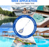 Pool Skimmer Net - 5 Foot Pool Net with 5 Connecting Aluminum Pole Sections...