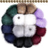Tatuo DIY Faux Fur Pom Poms Ball with Press Button Removable Fluffy Pompom for Knitting Hats Shoes Scarves Bag Accessories (Mix Colors, 16)...