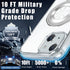 Clear for iPhone 15 Case Ring Holder Compatible with MagSafe Invisible Kickstand Shockproof Military Grade Drop Protection Matte Transparent Cover...