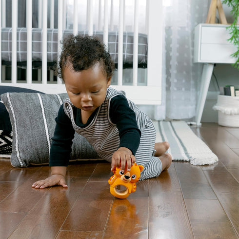 Baby Einstein Teethe & Wobble Tinker Tiger Teether Toy, BPA Free, for Cause and Effect Learning, Infants Ages 3 Months and Up...
