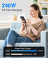BlueRigger USB C Cable 3FT - (240W PD, USB 4.0, Type C Cable, 48V 5A Fast Charging, 40 Gbps Data Transfer, 8K 60Hz HD Display, USB C Charger) - Co...