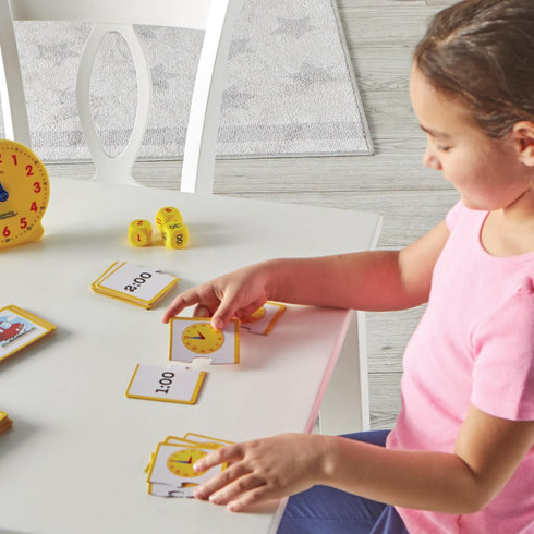 Learning Resources Time Activity Set - 41 Pieces, Ages 5+,Clock for Teaching Time, Telling Time, Homeschool Supplies, Montessori Clock...