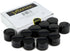 Vivaplex, 12, Amber, 15 ml, Round Glass Jars, with Inner Liners and black Lids...