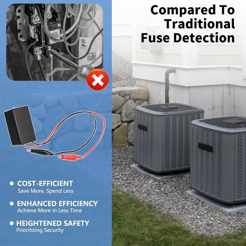 Fuse Popper HVAC, Briidea Troubleshooting Tool with LED Light for Quick Short Detection in 24VAC Circuits, Reusable...