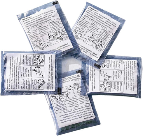 Garment Steamer Descaling Solution Decalcifier Packets for Mineral Deposits and Build-up Removal, Maintenance for Clothes Steamer, Works with all ...