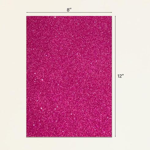Rose Red Sticky Glitter Foam Sheets, 10 Packs Thick Self-Adhesive Sparkle EVA Paper Stickers for School Projects, 30 x 20cm (Rose Red)...