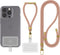 Sinjimoru Cell Phone Lanyard for Phone Case (2Packs), with Adjustable Phone Strap for Wrist Compatible with Key Holder & ID Card Holder. Sinji Str...