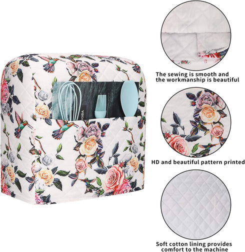 KitchenAid Mixer Cover with Pockets, Fits 5-8 Quart KitchenAid Mixers...