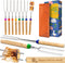 CARPATHEN Marshmallow Roasting Sticks Campfire - Set of 8pcs Smores Sticks With Beautifully Engraved Handles - Perfect as a 4th of July Gift - Tel...
