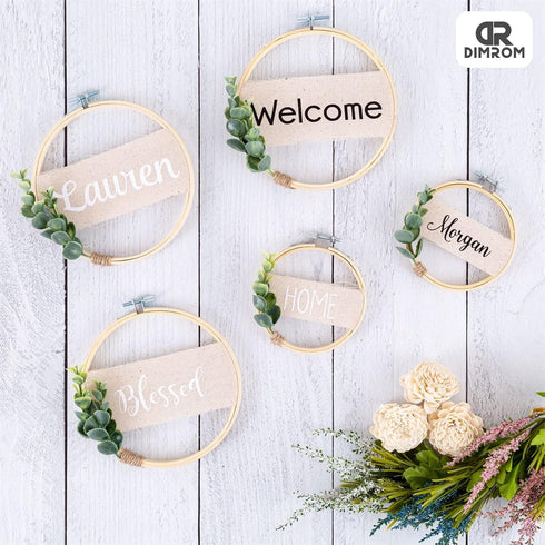 6Pcs Wooden Embroidery Hoops for Quilting Accessories - 4 inch to 10 inch Cross Stitch Craft Rings for Crafts Quilting Frame for Hand Quilting Sup...