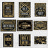 LINGXIU 9 Pieces Roaring 20s Party Decorations Black and Gold Retro Jazz Party Roaring Twenties Wall Signs Decorations Kit for 1920s Party Speakea...