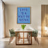 Posterizer 1 pcs-Blue 'Love Is A Way Of Being' Typography Poster-Romantic Art-Quotes and Poems-Decor for Home & Office- unframed wall art...