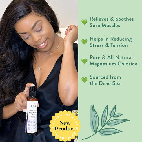 Bare Botanics 4oz Topical Magnesium Spray | Pure Magnesium Oil Spray for Soothing Sore Muscles | Magnesium Chloride Spray for Sleeping & Magnesium...