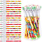 Kolewo4ever Happy Birthday Pencils Translucent Pencil Multicolor Non- Sharpening Stackable Pencils Pop Up Plastic Pencils Cake,Balloon Printed Bir...