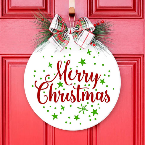 Chuangdi 16 Pcs Large Round Stencils for Painting on Wood Welcome Summer Stencils Welcome Seasonal Reusable Stencils Snowflake Plastic Templates D...
