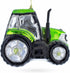 Rustic Green Tractor Blown Glass Christmas Ornament...