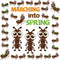 77Pcs Marching Into Spring Bulletin Board Set, Spring Insect Ant Honeycomb Cutouts Classroom Decorations, Hello Spring March Chalkboard Wall Decor...