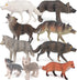 Wildlife Wolf Model Set 9PCS Arctic Wolf, King Siberian Wolf, Green Wolf Party Favors Toys for Boys Girls Kids, MQ20240124YSDW-2...