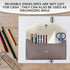 Cash Wallets for Women, Reusable Envelopes for Cash Leather Cash Envelope Wallet Men and Women Cash Wallet Envelope for Budgeting Cash Check Billi...
